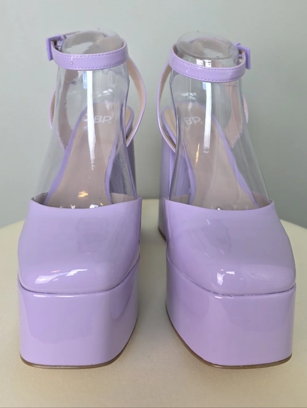 ​BP. Danni Platform Pump Square Toe, Lilac Purple – Size 7.5M - Great Condition!